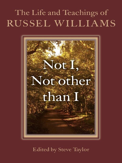 Title details for Not I, Not other than I by Russel Williams - Available